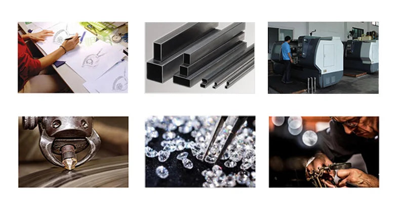 Classic Men's Ring Gold Plated Color Domineering Square Cut White Zircon Wedding Business Finger Ring for Men Fashion Jewelry