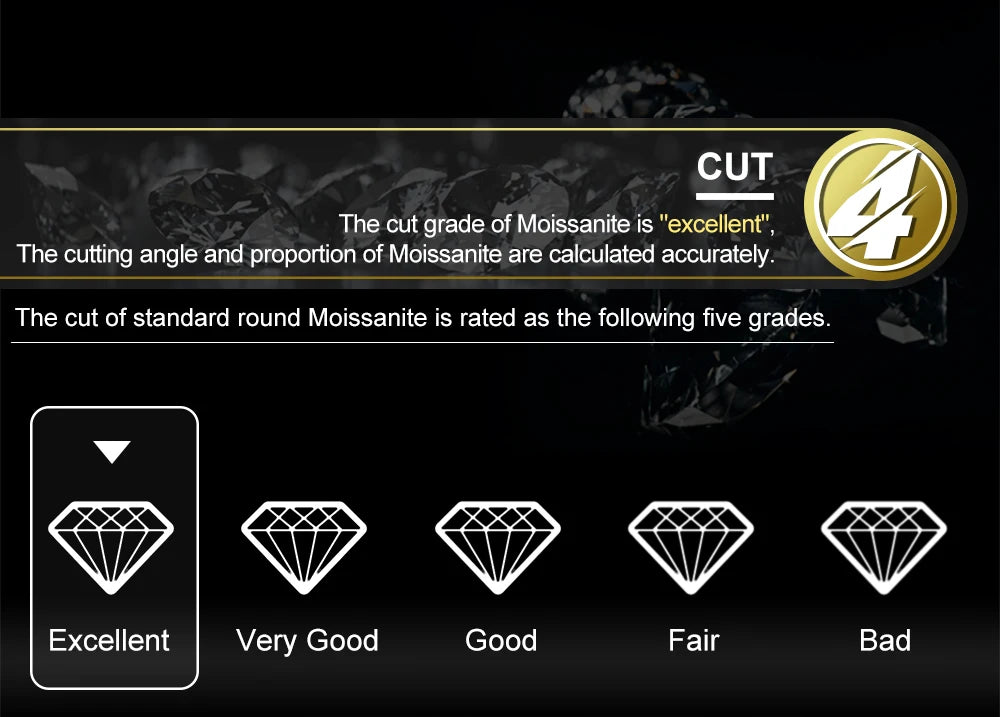 Luxury 925 Sterling Silver Moissanite Round Ice Diamond Ring for Women Men Wedding Party Band Jewelry Gifts 18K Gold Plated