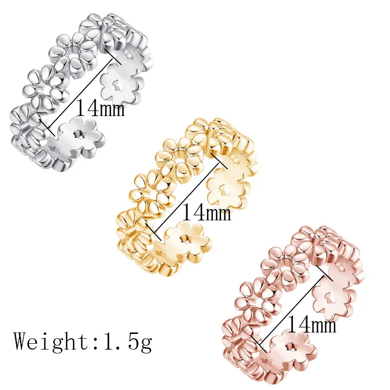 3PCS Toe Rings for Women Stainless Steel Adjustable Summer Beach Sexy Foot Ring With Diamonds Stackable Men's And Women's Ring