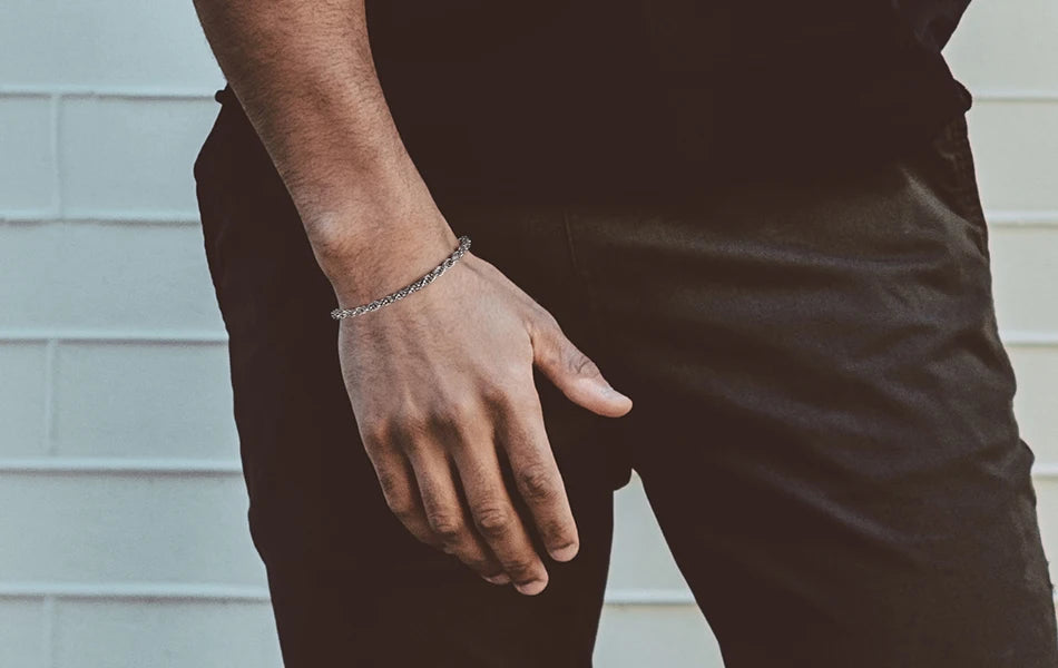 Rinntin Luxury 925 Sterling Silver Diamond-Cut Rope Chain Necklace For Men Women Fashion Italian Silver Neck Chain Jewelry SC29