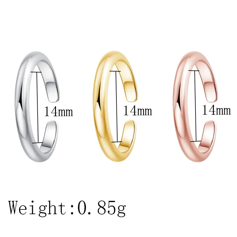 3PCS Toe Rings for Women Stainless Steel Adjustable Summer Beach Sexy Foot Ring With Diamonds Stackable Men's And Women's Ring