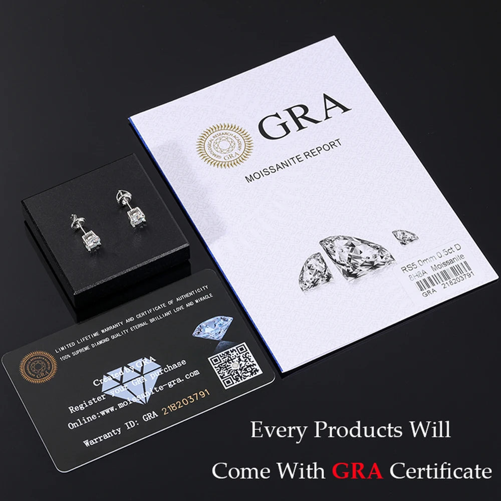 Luxury 925 Sterling Silver Moissanite Round Ice Diamond Ring for Women Men Wedding Party Band Jewelry Gifts 18K Gold Plated