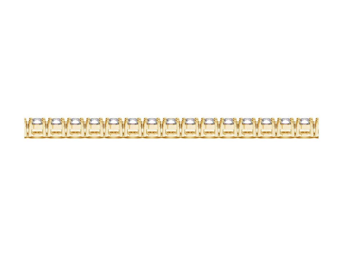 Lab Grown Round Diamond Tennis Bracelet in 14k Yellow Gold (8 cctw F/G  VS2/SI1)