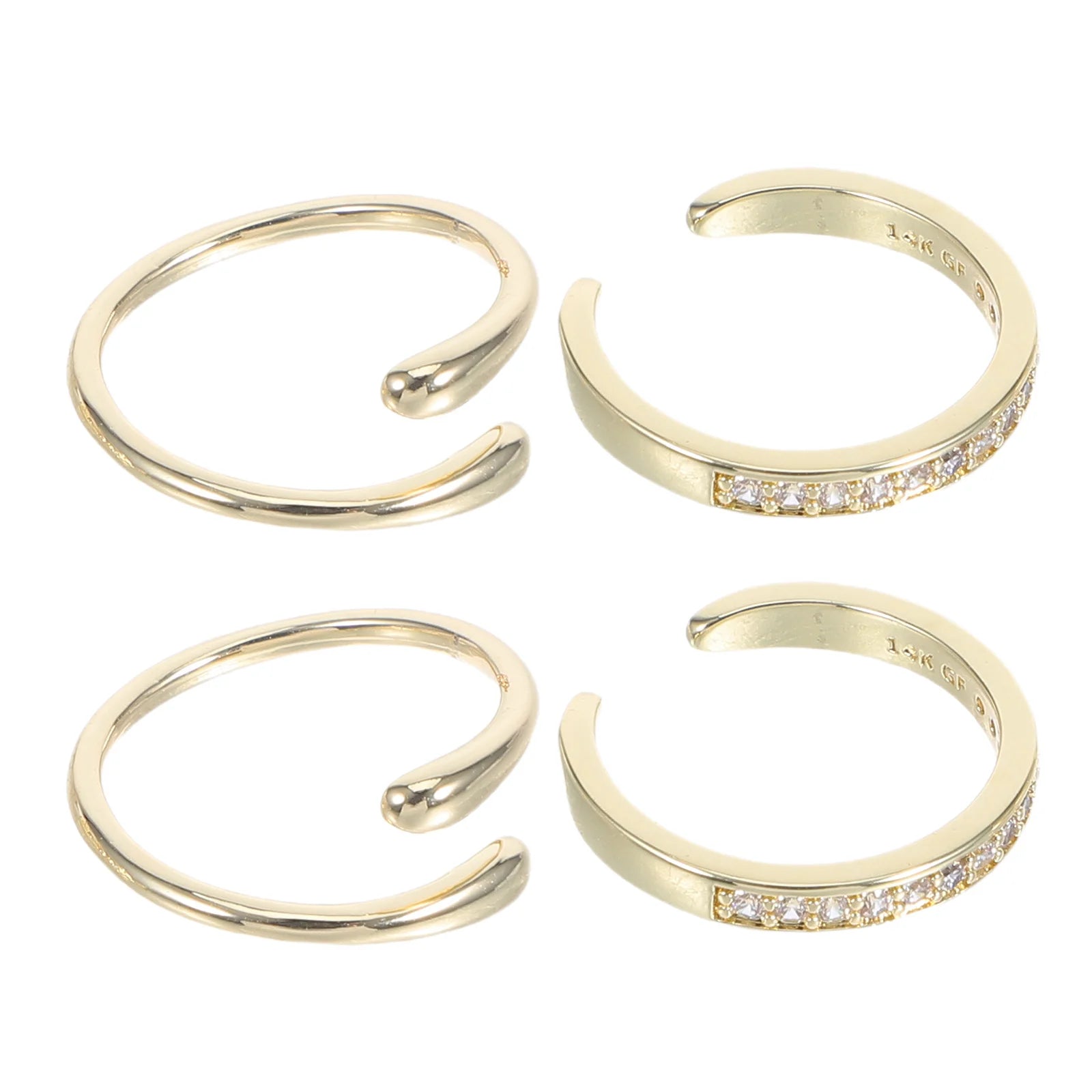 4Pcs Open Adjustable Toe Rings for Women Summer Beach Jewelry Set Boho Toe Rings Lightweight Comfortable Foot Jewelry for Women