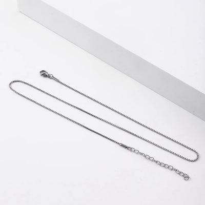 Simple Stainless Steel Box Chain