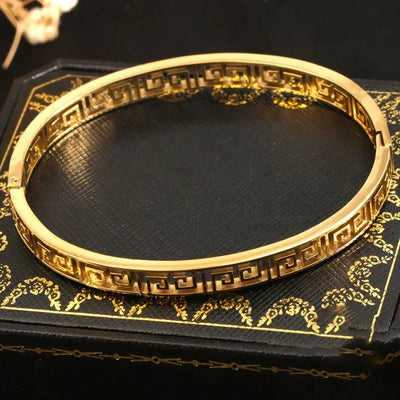 Heritage Greek Key Bangle