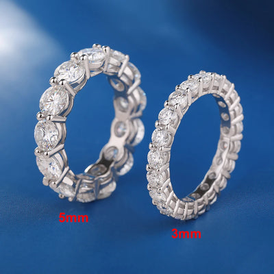 Classic Moissanite Eternity Band
