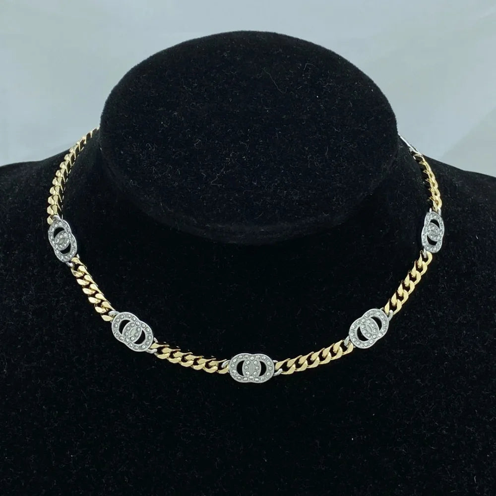 New Necklace Letter Love Diamond Pendant Long Brand Epoxy Necklace Women