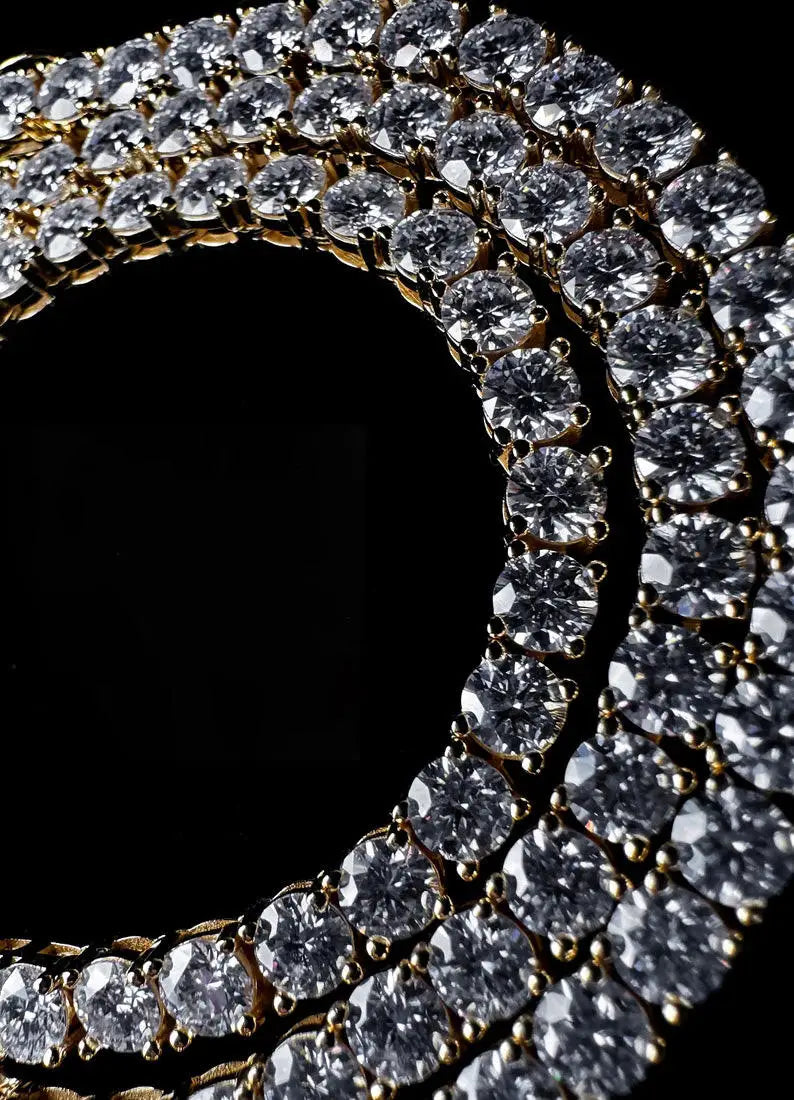 Luxury Men Women Hip Hop Iced Out Fine Jewelry 2MM 3MM 4MM 5MM S925 Silver Vvs Moissanite Tennis Chain Necklace