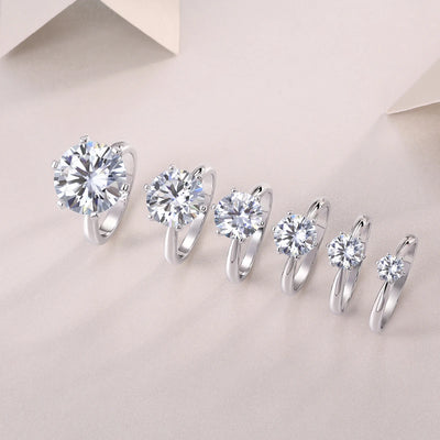 Classic Six-Prong Moissanite Ring