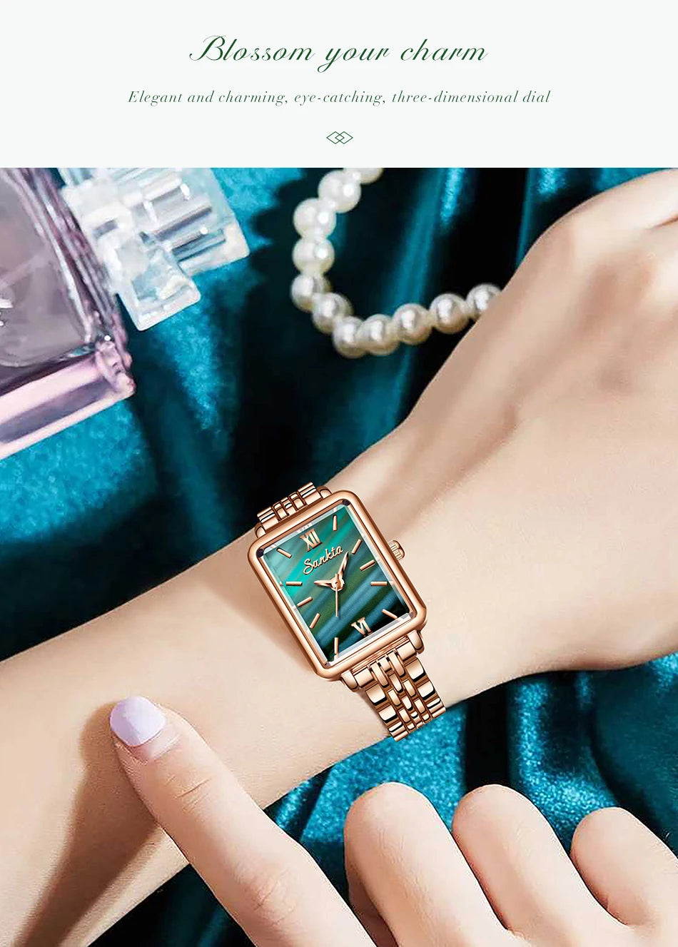 SUNKTA Fashion Ladies Watch Elegant Dress Womens Wristwatches Ceramic Bracelet Watches for Women Waterproof Clock Reloj Mujer
