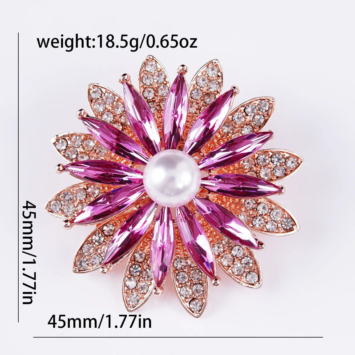 A dreamy and colorful flower red brooch with a fresh plant temperament style clothing accessory