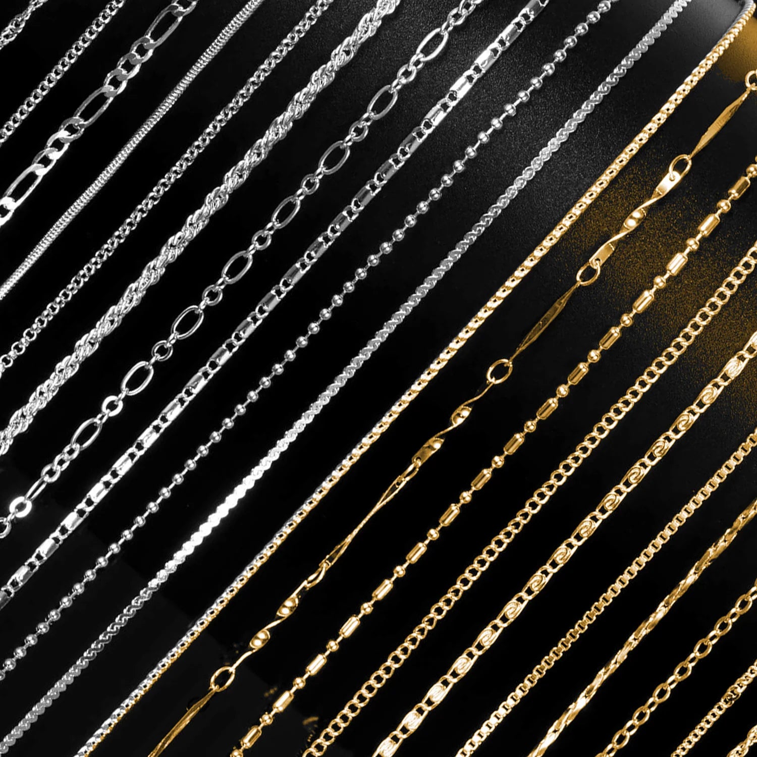 Rinntin Vintage 925 Sterling Silver Link Necklace Fashion Women Men Dainty Neck Chain Hip Hop Rhodium Neck Jewelry Gift SC21