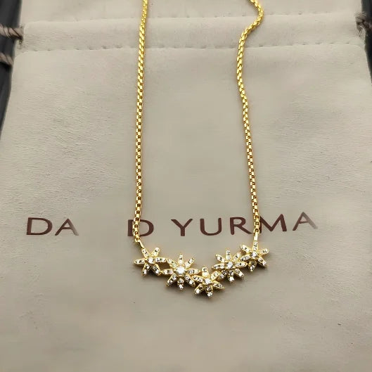 2025 New DY Classic Love Star Pearl Pendant Necklace Temperament Exquisite and Elegant Jewelry Suitable for Any Occasion