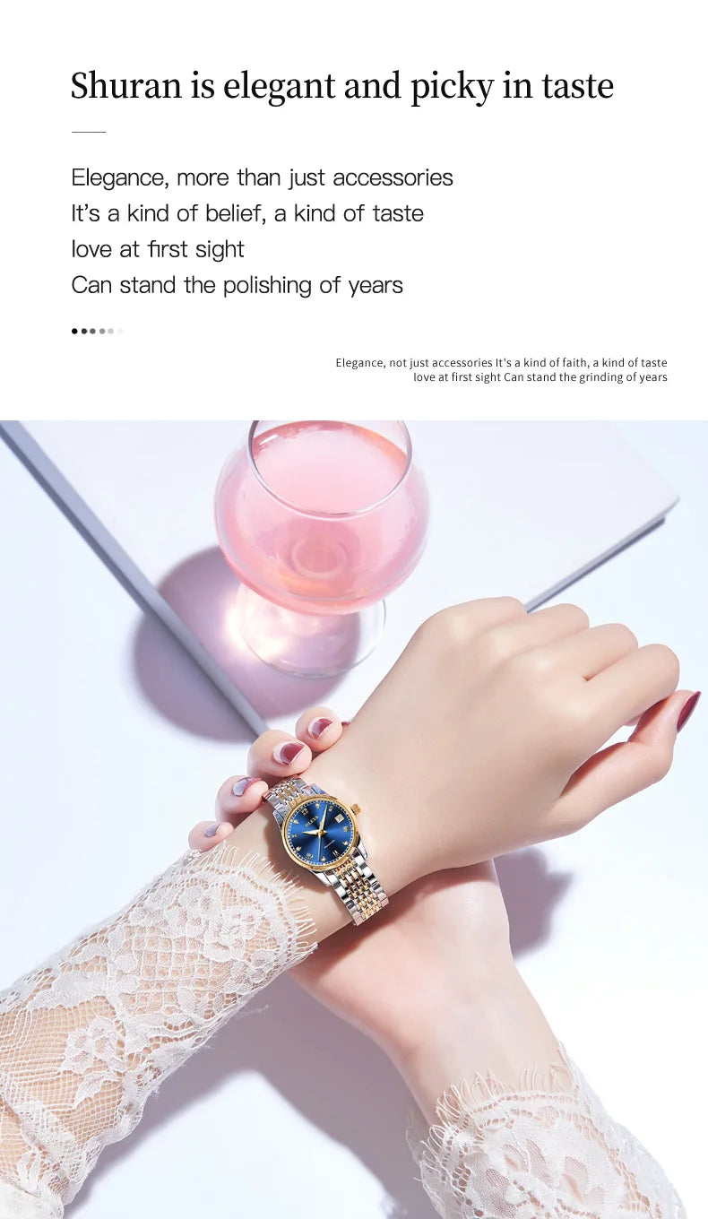 100% Original OLEVS Automatic Mechanical Couple Wrist Watches for Men and Women Waterproof Watches His or Hers Lover's Watch Set