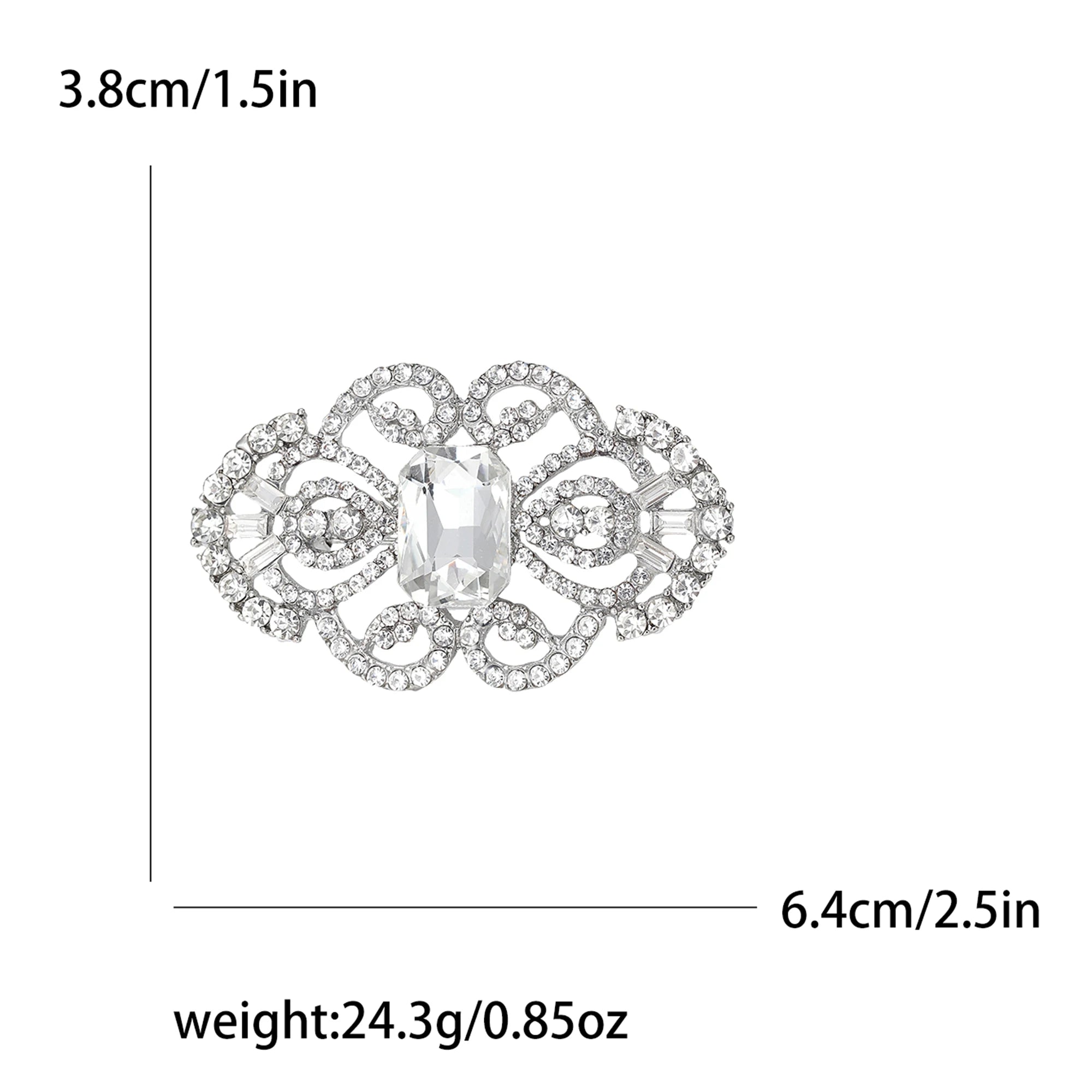 Luxurious Rhinestone Palace Crystal Glass Brooches for Women Unisex Elegant Bridal Pins Event Party Decoration Clothes Accessory