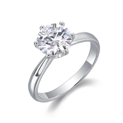 Classic Six-Prong Moissanite Ring