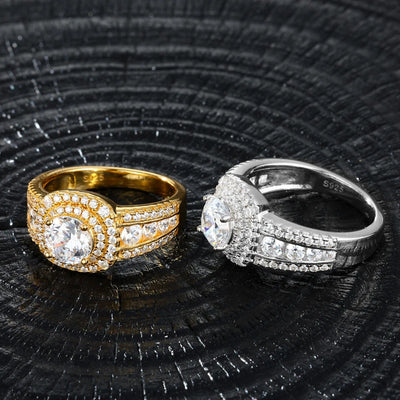 Moissanite Ice Diamond Ring