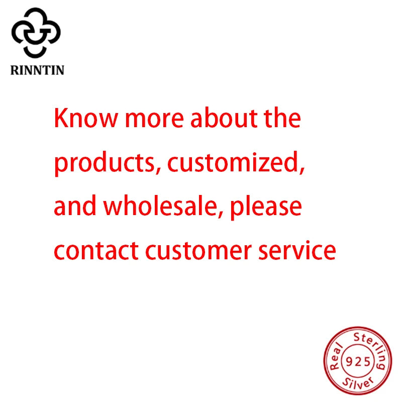 Rinntin Vintage 925 Sterling Silver Link Necklace Fashion Women Men Dainty Neck Chain Hip Hop Rhodium Neck Jewelry Gift SC21