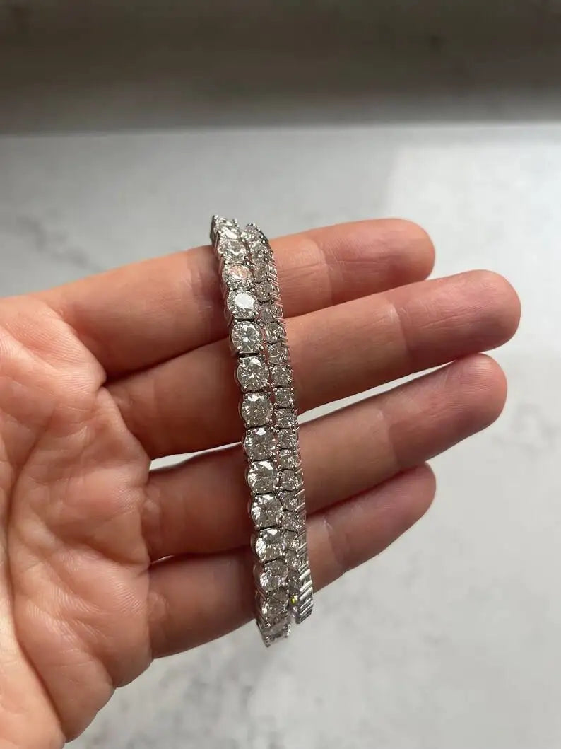 Luxury Men Women Hip Hop Iced Out Fine Jewelry 2MM 3MM 4MM 5MM S925 Silver Vvs Moissanite Tennis Chain Necklace