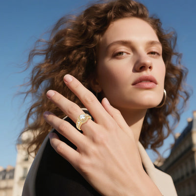 Moissanite Ice Diamond Ring