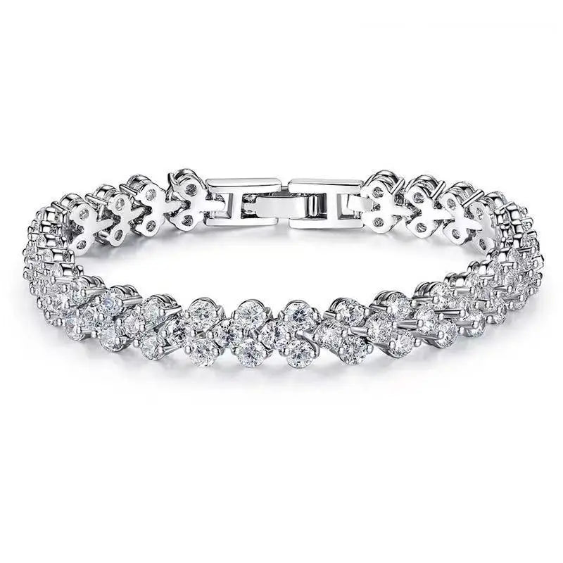 Flash Diamond Bracelet Women's Exquisite Zircon Luxury High-end Gas Tide Jewelry 2025