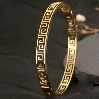 Heritage Greek Key Bangle