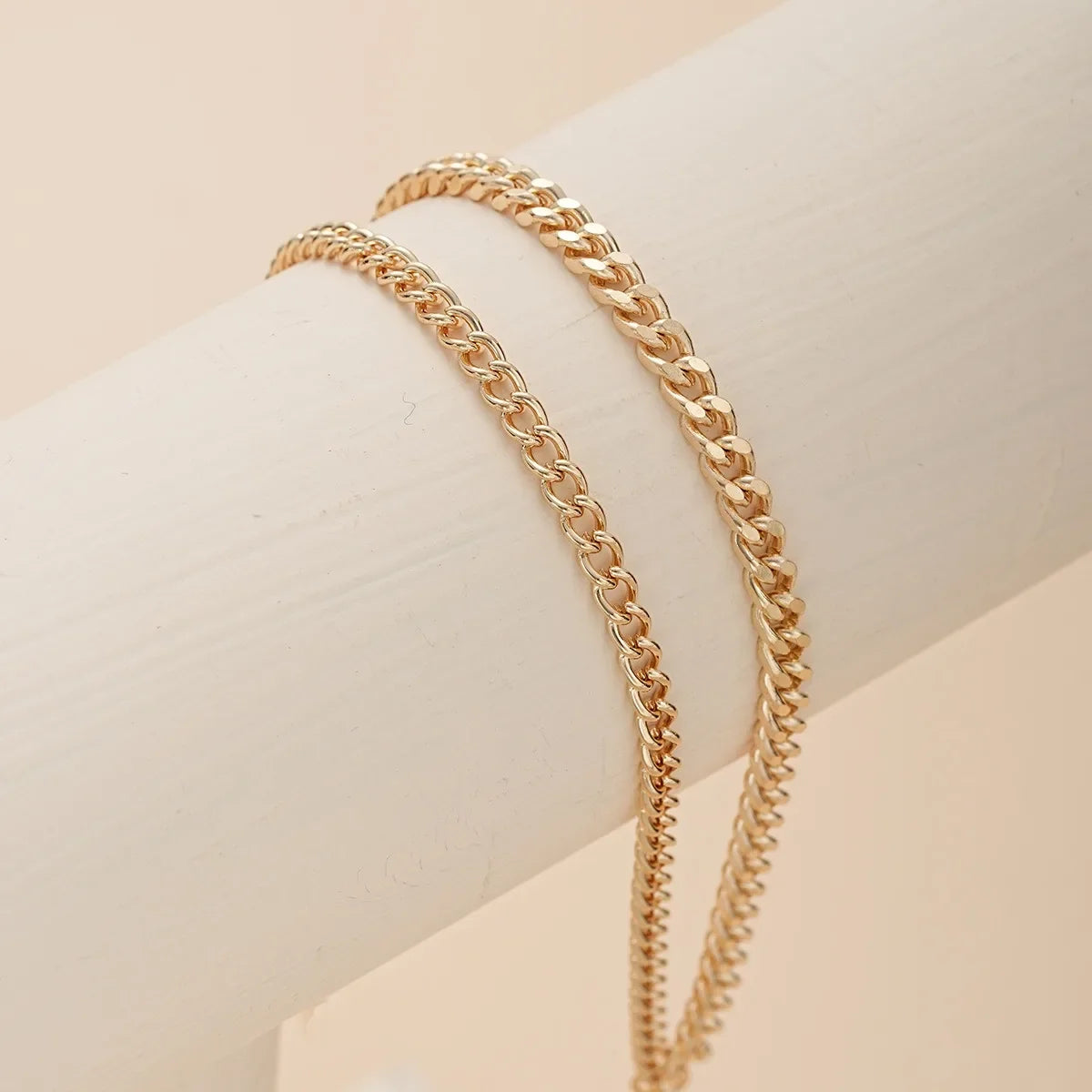 Gold Ankle Bracelets for Women K Gold Plated/Silver Anklets for Women Waterproof Minimalist Cuban Link Anklets Set Gift