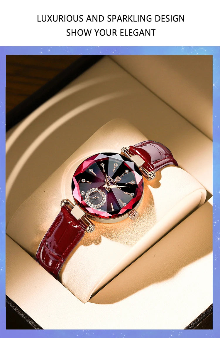 POEDAGAR Top Luxury Watches For Women Waterproof Leather High Quality Quartz Woman's Watch Casual Fashion Ladies Wristwatch Gift