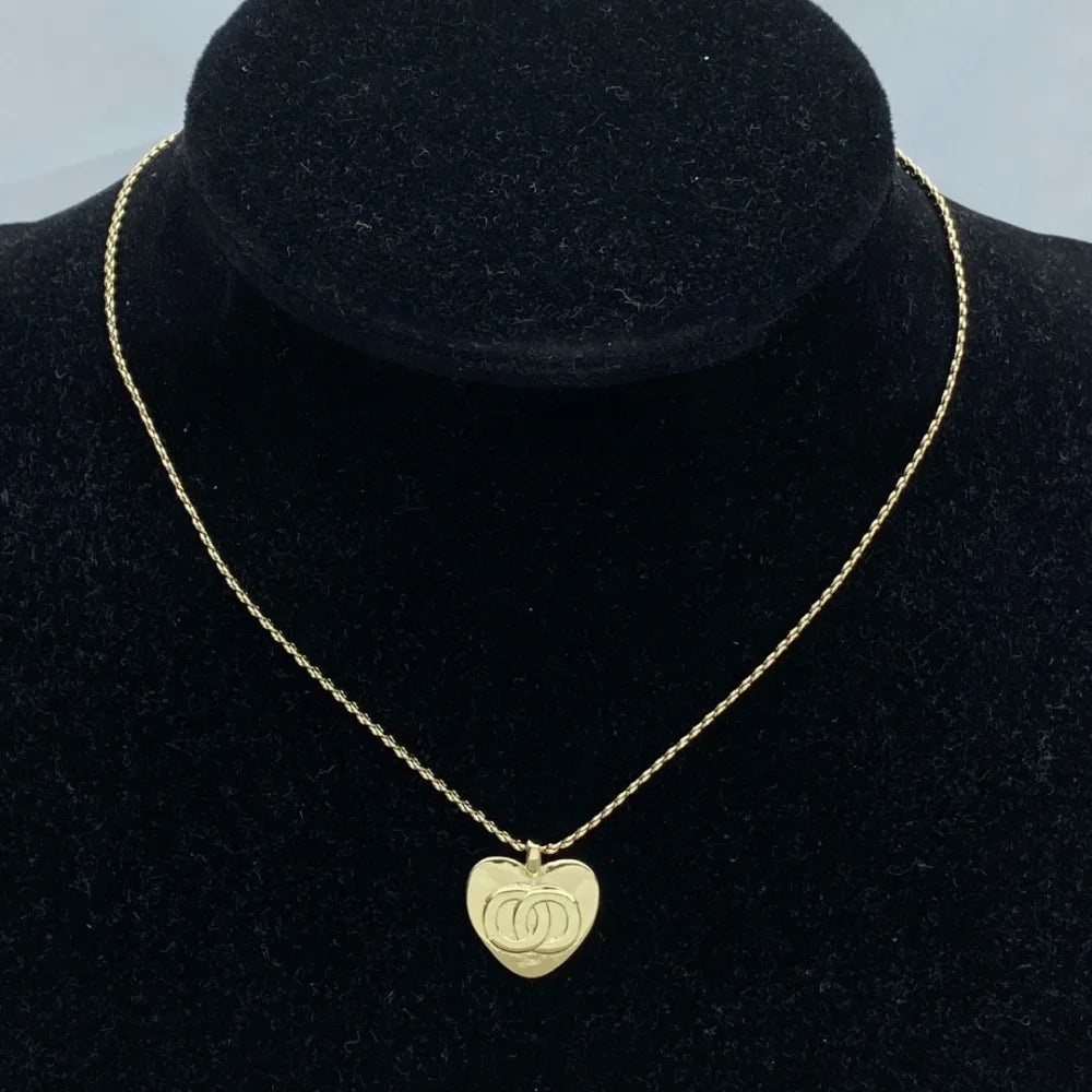 New Necklace Letter Love Diamond Pendant Long Brand Epoxy Necklace Women