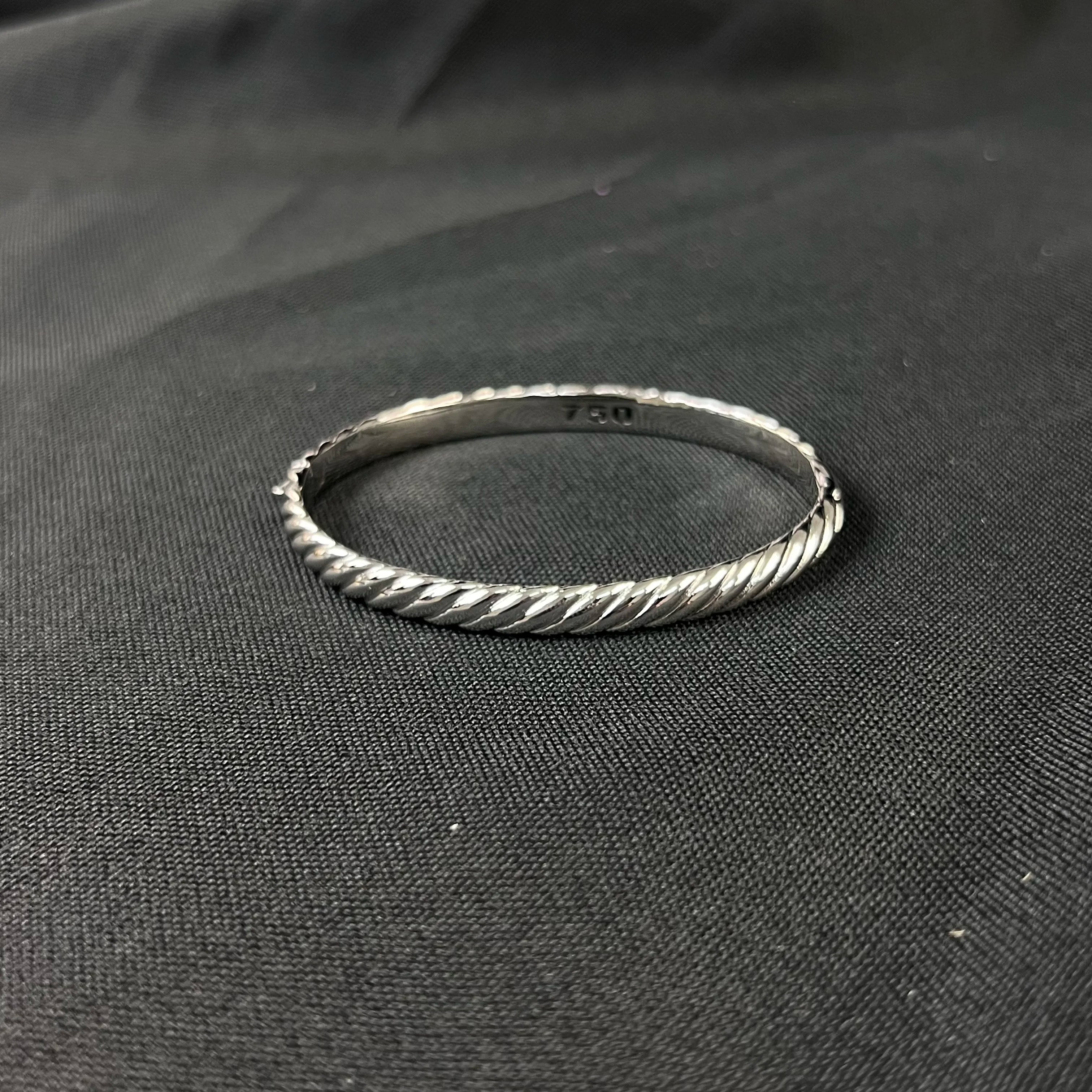 S925 sterling silver 2025 new 6.2mm carved wave bracelet neutral fashion personality trend retro simple luxury jewelry gift