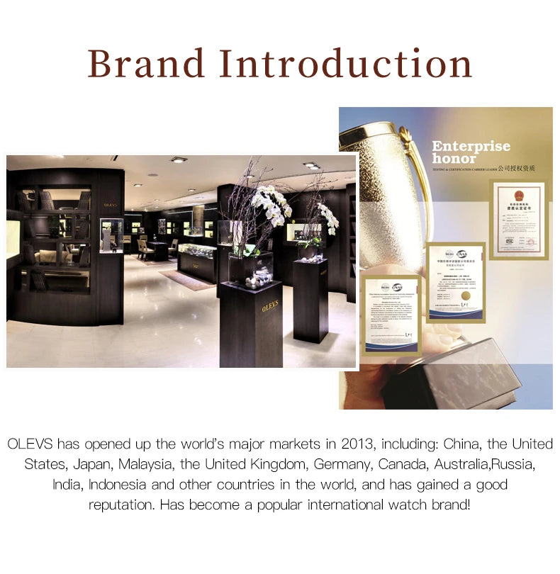 OLEVS Luxury Brand Women's Watches Elegant Fashion Ceramic strip Waterproof Japan Imports Quartz Watch Dress Lady Watch Simple