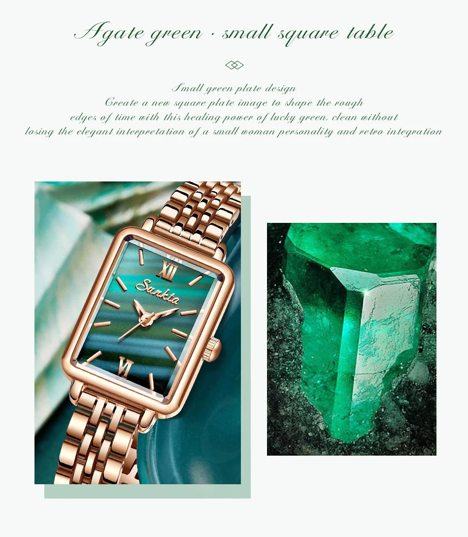 SUNKTA Fashion Ladies Watch Elegant Dress Womens Wristwatches Ceramic Bracelet Watches for Women Waterproof Clock Reloj Mujer