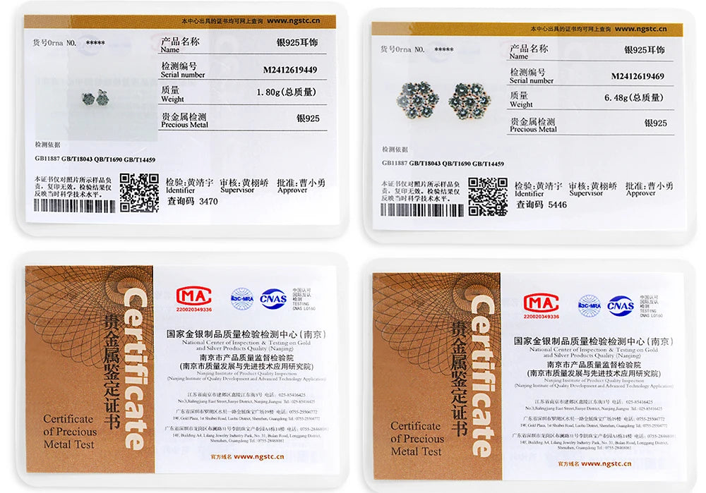 FEOBUR 3mm Full Moissanite Stud Earrings for Women 925 Sterling Silver 7-Stone Flower Wedding Earring Certified Jewelry Gift