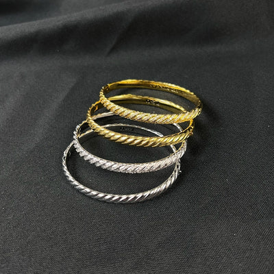 Heritage Carved Wave Artisan Bangle