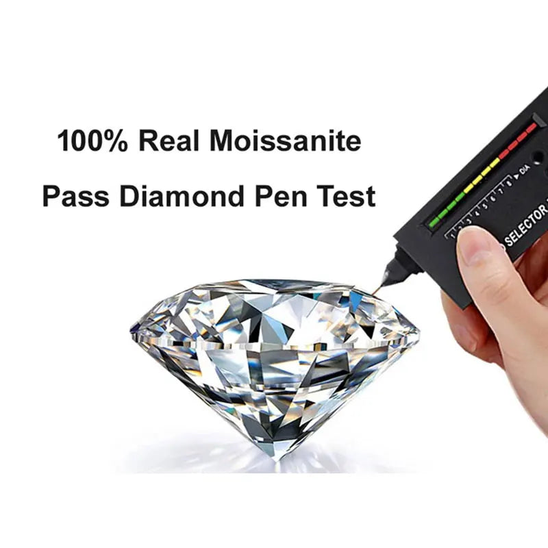 Ten Carats Moissanite Drop Earrings for Women, Elegant Hexagon Cut Dangle Jewelry, Luxury Gift for Anniversary and Parties